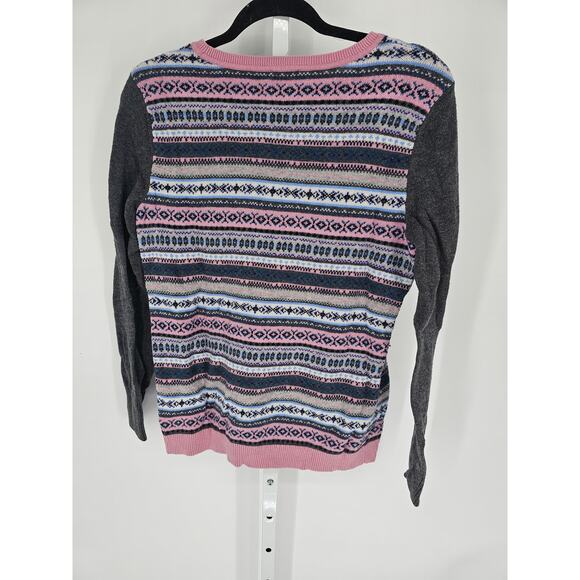 Talbots Women's Gray Long Sleeved Round Neck Blended Fiber Sweater Size M - Picture 5 of 5